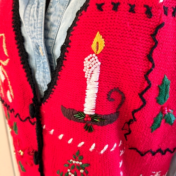 Ugly Christmas Vest! Sz L - Picture 4 of 9
